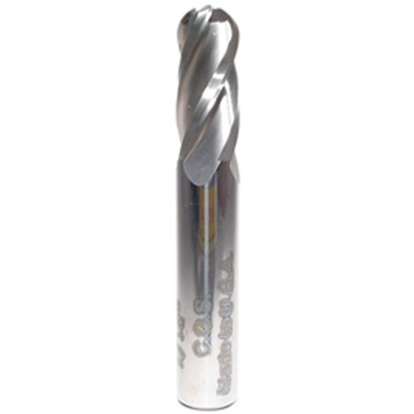 Cgs Tool 4Fl 30 Deg Ball End Mill 1.5Mmdia 4.5Mmloc 38Mmoal W/Altin Coating M142-015-BN-ALTIN